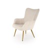 Čalouněné křeslo ASHTON krémové