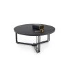 Konferenční stolek MARCUS – mramor černý / černý kov