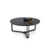Konferenční stolek MARCUS – mramor černý / černý kov