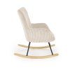 Houpací křeslo NIALL krémové