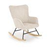 Houpací křeslo NIALL krémové