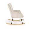 Houpací křeslo NIALL krémové