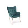 Čalouněné křeslo NICHOLAS zelené