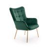 Čalouněné křeslo NICHOLAS zelené