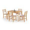 Jídelní set 4+1 KIANO – světlý dub