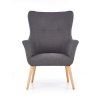 Čalouněné křeslo LIRAN tmavě šedé