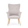 Čalouněné křeslo LIRAN světle šedá