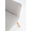 Čalouněné křeslo LIRAN světle šedá