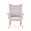Čalouněné křeslo LIRAN světle šedá