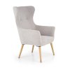 Čalouněné křeslo LIRAN světle šedá