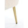 Čalouněné křeslo BRAYDEN krémové / zlaté