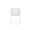 Zahradní židle stohovatelná VMK492 bílá