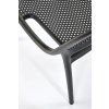 Zahradní plastová židle CHELSEA | ČERNÁ