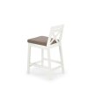 Barová židle DANITZA bílá