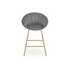 Barová židle VM112 šedá / zlatá