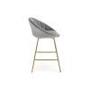 Barová židle VM112 šedá / zlatá