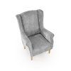 Čalouněné křeslo ušák WADE šedé
