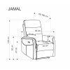 Relaxační křeslo MIKHAEL béžové