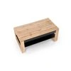 Konferenční stolek TRYM dub artisan / černý