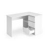 Rohový psací stůl BENING bílý
