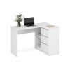Rohový psací stůl BENING bílý