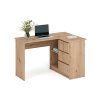 Rohový psací stůl BENING dub artisan
