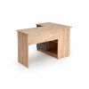 Rohový psací stůl BENING dub artisan / grafit