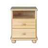 Dřevěný noční stolek CLASSIC KN-26 masiv borovice