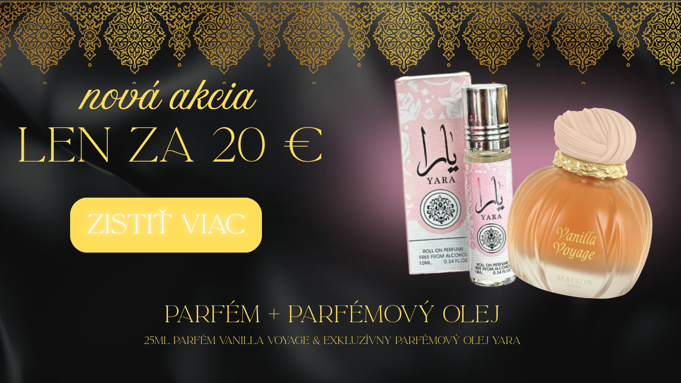 piatková akcia parfém+olej