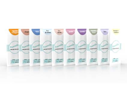 909 vzorky parfem na pranie sada 10 x 20 ml