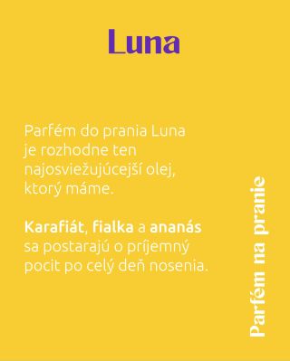 Luna 🌙 Jemná, upokojujúca vôňa s kvetinovými a vanilkovými tónmi 🌿 Prírodný parfum do prania, dlhotrvajúci a šetrný k...