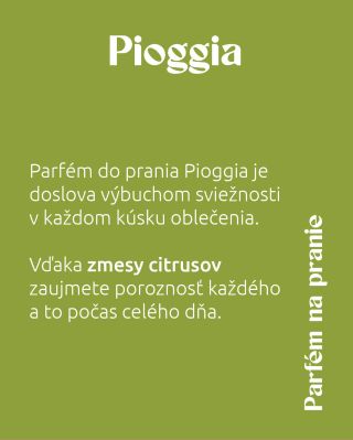 Pioggia 💧 Svieža vôňa dažďa s jemnými kvetinovými a zelenými tónmi 🌿 Prírodný parfum do prania, dlhotrvajúci a šetrný k...