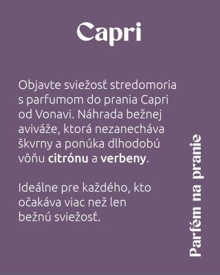 Capri 🍊 Svieža vôňa citrusov a morského vzduchu 🌿 Prírodný parfum do prania, dlhotrvajúci a šetrný k tkaninám 🧺 Pre...