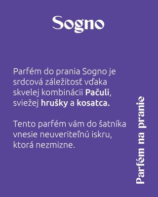 💫 Parfém do prania – Sogno 🌿 Pačuli – exotická a hlboká vôňa, ktorá zanecháva dojem. ✨ Každé prádlo sa stane osobitým...