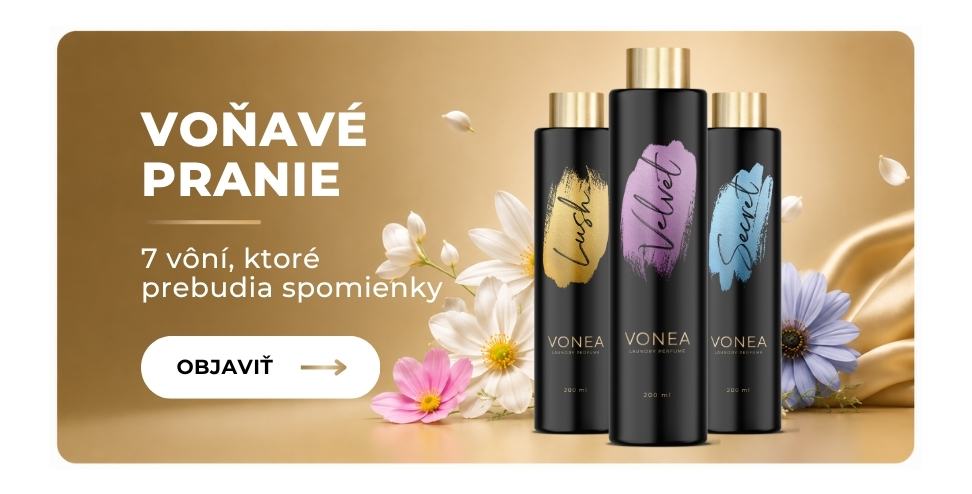Pracie parfémy VONEA – luxusné vône na pranie, ktoré vytvoria voňavý domov