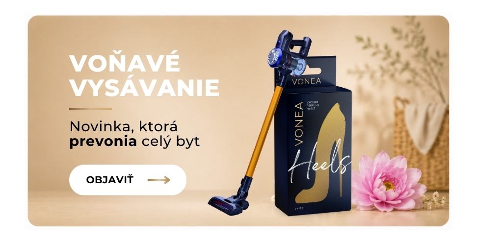 VONEA novinka - parfumy do vysávača, ktoré prevoňajú počas vysávania celý interiér