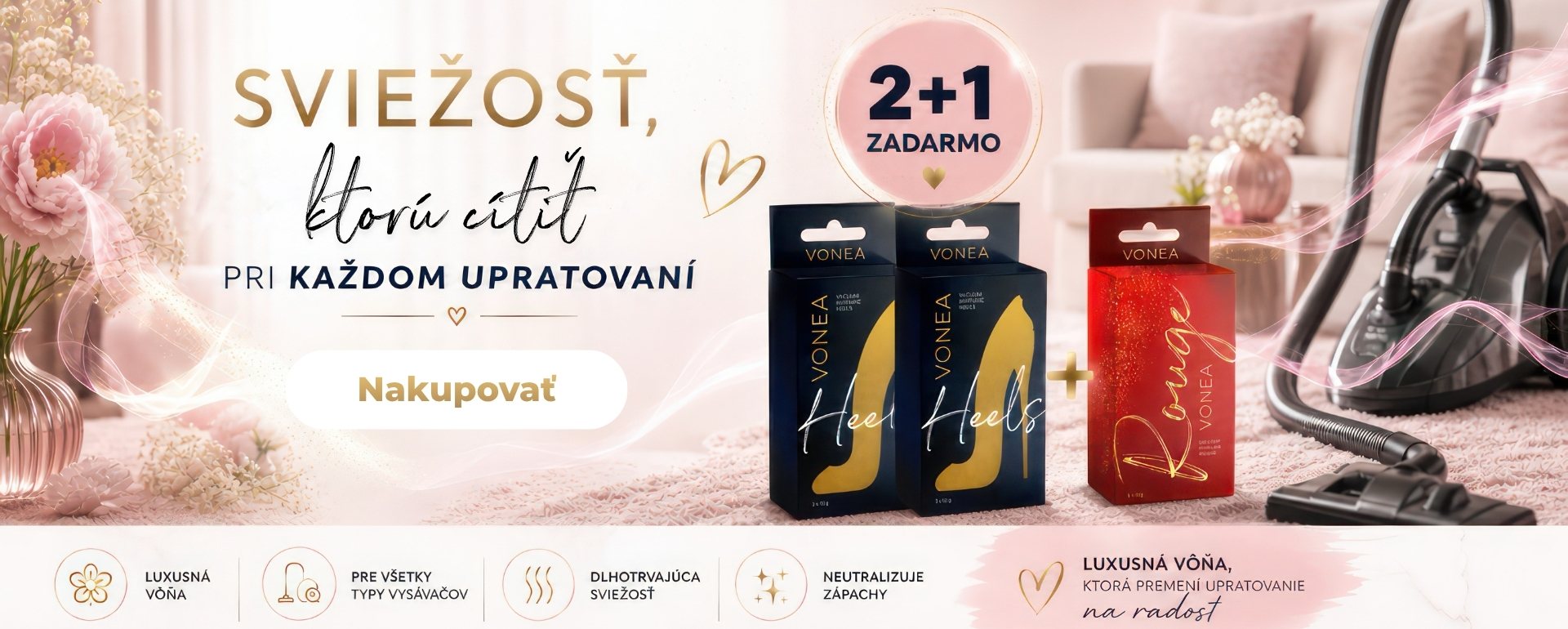 Obľubená novinka na trhu voňavé sáčky alebo parfumy do vysávača inšpirované luxusnými vôňami Baccarat a Good Girl Carolina Herrera