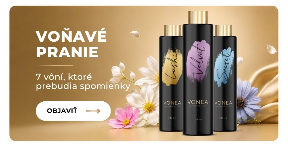 Pracie parfémy VONEA – luxusné vône na pranie, ktoré vytvoria voňavý domov