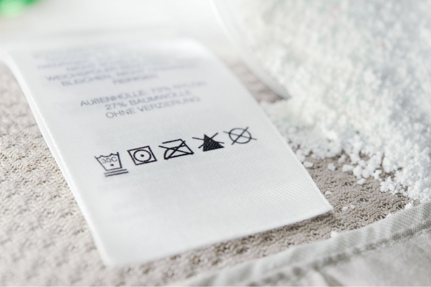 Symboly sušenia, žehlenia a starostlivosti o textil