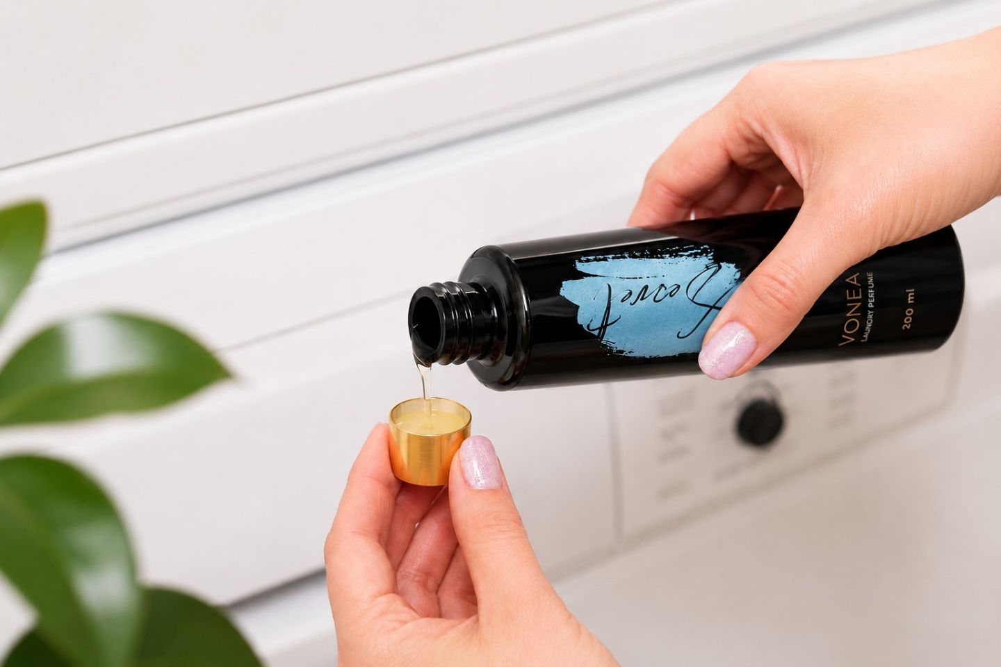 Odmeranie 5 ml parfumu do prania