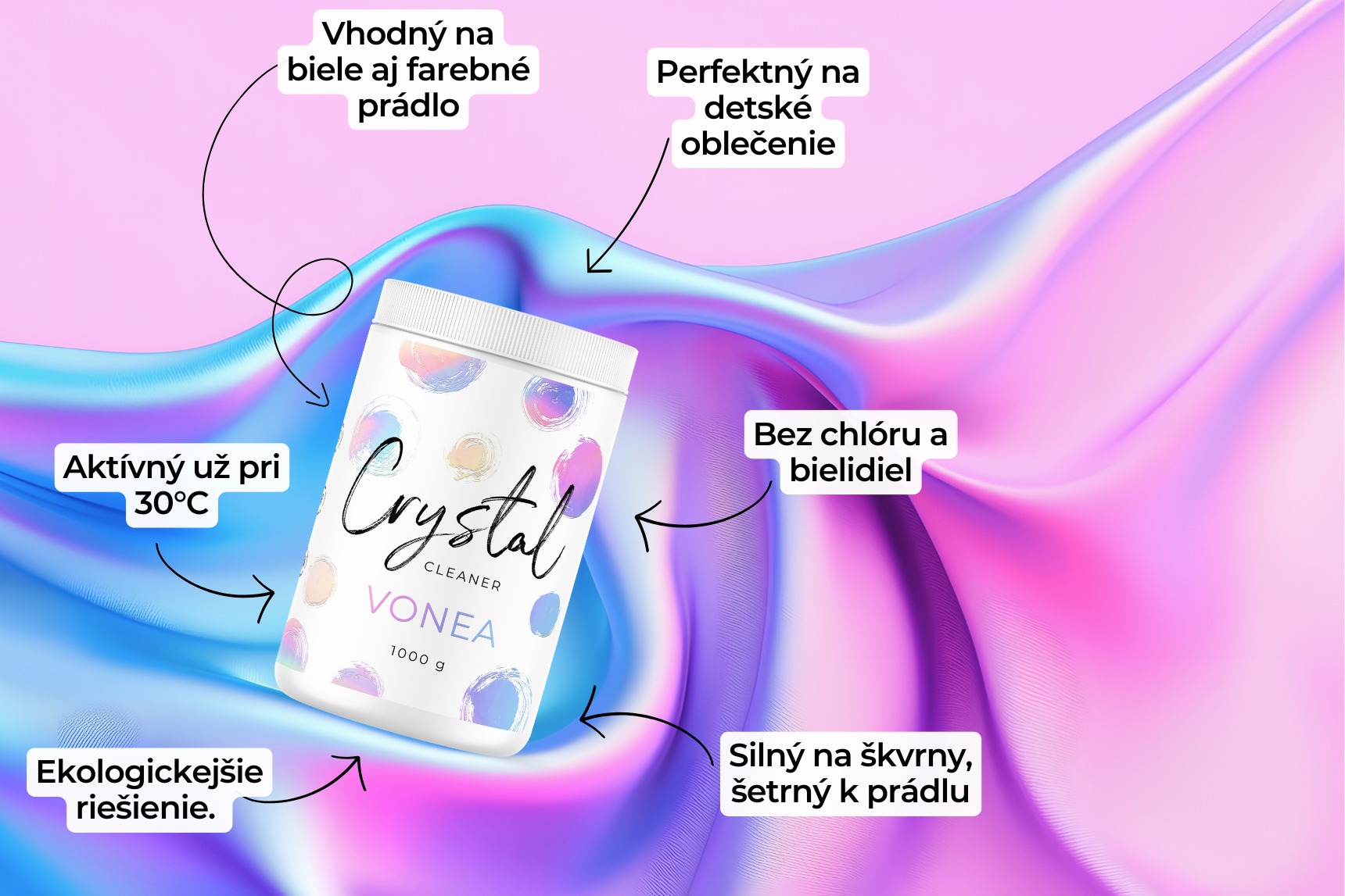 Vlastnosti čističa do prania Crystal Cleaner