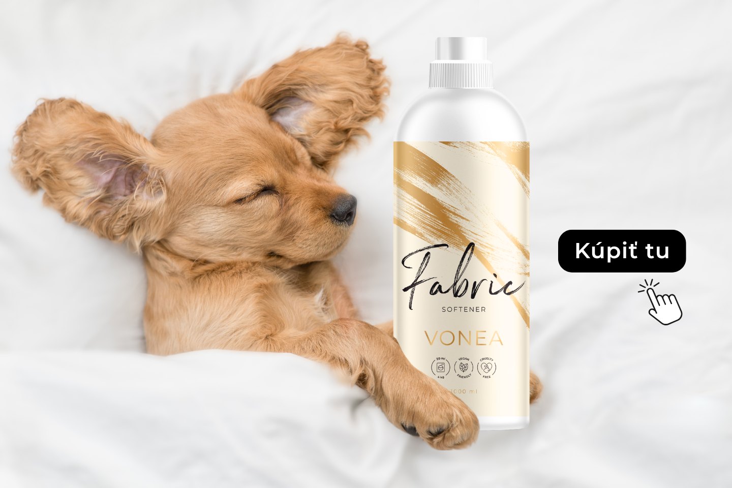 Pomer miešania 100 ml Fabric Softener a 25 ml parfumu VONEA