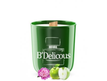B' Delicious - Sójová vonná svíčka ve skle  Inspirováno vůní: DKNY Be Delicious