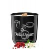 Black Opium - Sójová vonná svíčka ve skle  Inspirováno vůní: Yves Saint Laurent BLACK OPIUM