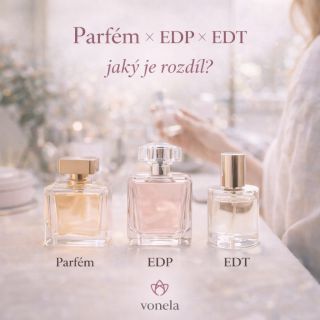 Parfém, EDP, EDT… víš, jaký je mezi nimi rozdíl? 🤍 Nejde jen o označení na flakonu. Rozdíl je hlavně v koncentraci vonných...