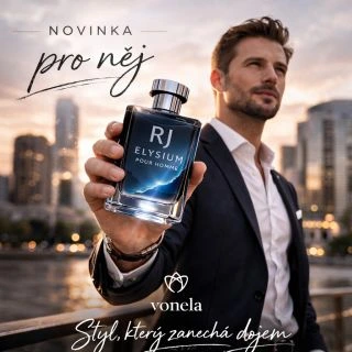 Novinka pro chlapy, kteří nechtějí vonět jako všichni ostatní. RJ Elysium je svěží, čistý a zároveň výrazně mužský styl...
