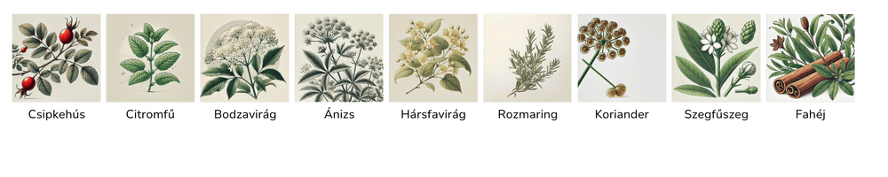 Gyógynövények a kaarácsonyi teában