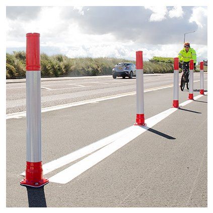 neopolitan delineator cycle path red main