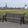 lowther recycled plastic park bench 002