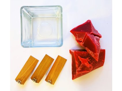 Set pro výrobu svíček 10x10 červená